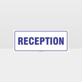 Custom Sign,Reception White Background Sign